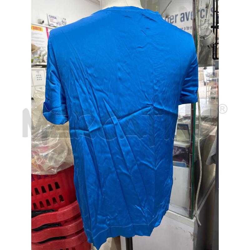 T SHIRT DONNA BLU ELETTRICO RASO MOTIVI | Mercatino dell'Usato Benevento 2