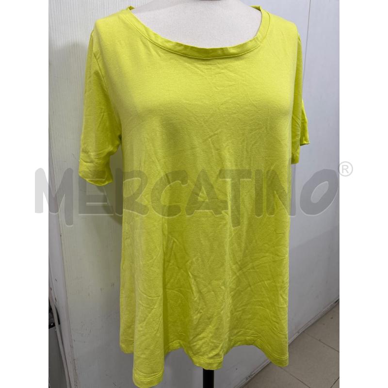 T SHIRT DONNA GIALLA FLUO MARA CAROL | Mercatino dell'Usato Benevento 1