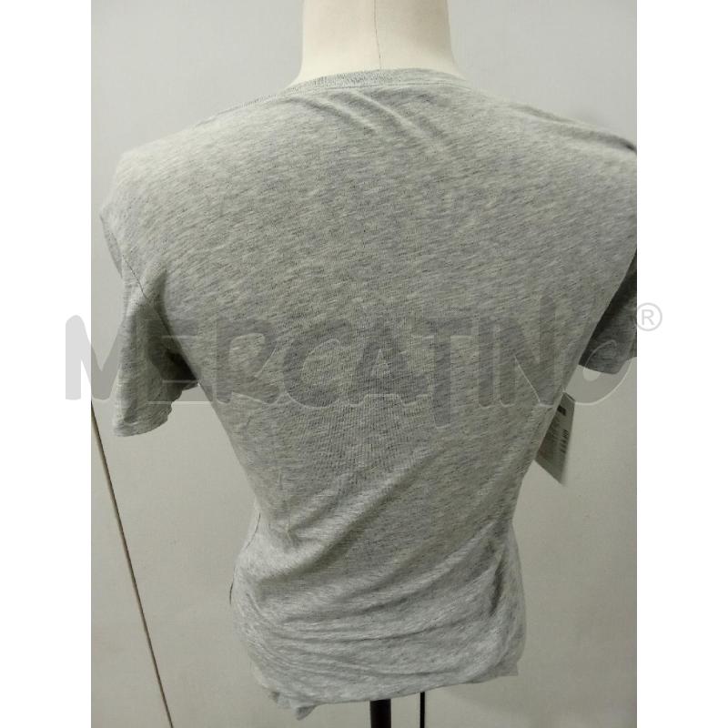 T SHIRT DONNA GRIGIA CON PERLINE E STRASS | Mercatino dell'Usato Benevento 3