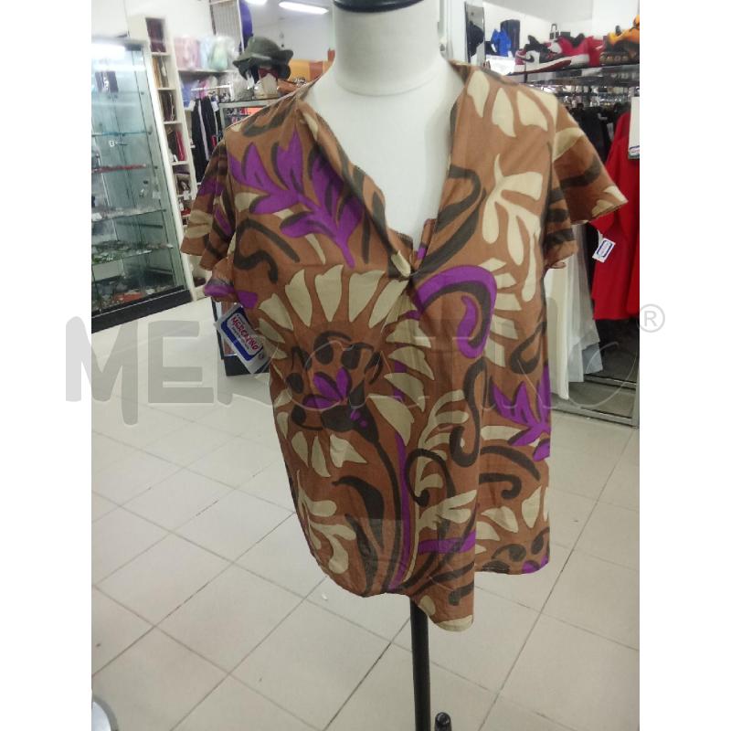 T SHIRT DONNA MARRONE CAMOMILLA INS VIOLA | Mercatino dell'Usato Benevento 2