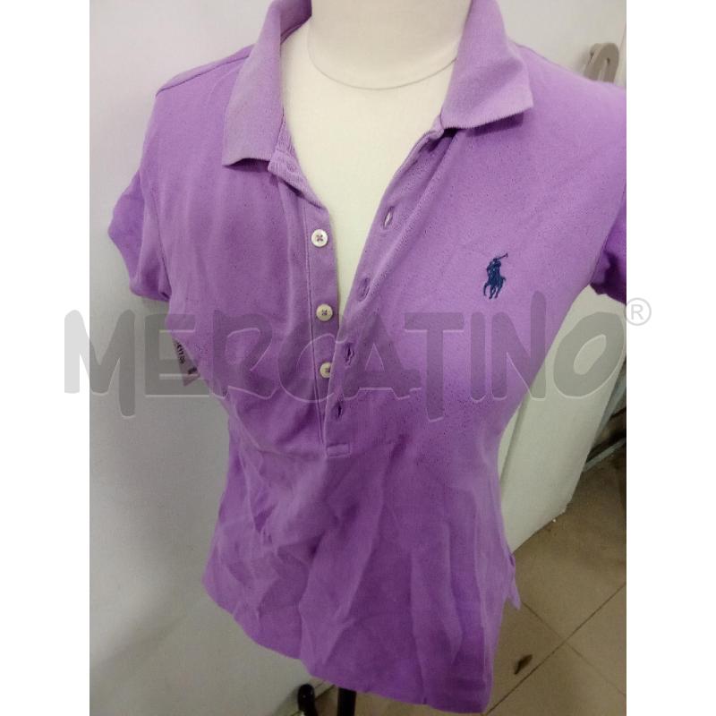 T SHIRT DONNA POLO RALPH LAUREN VIOLA | Mercatino dell'Usato Benevento 3