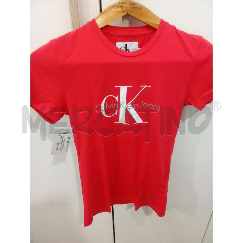 T SHIRT DONNA ROSSA CALVIN KLEIN JEANS | Mercatino dell'Usato Benevento 1