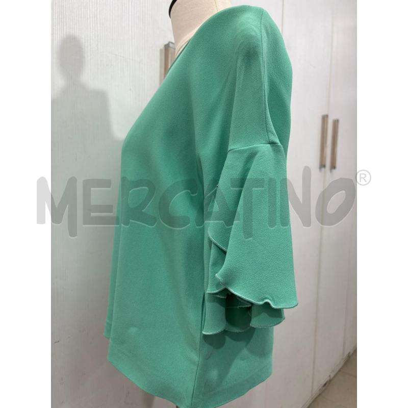 T SHIRT DONNA VERDE ACQUA CLIPS  | Mercatino dell'Usato Benevento 2