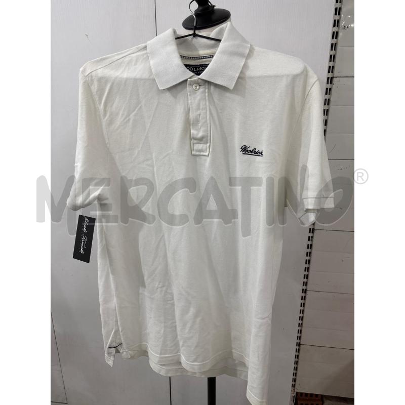 T SHIRT UOMO BIANCA MODELLO POLO WOOLRICH | Mercatino dell'Usato Benevento 1