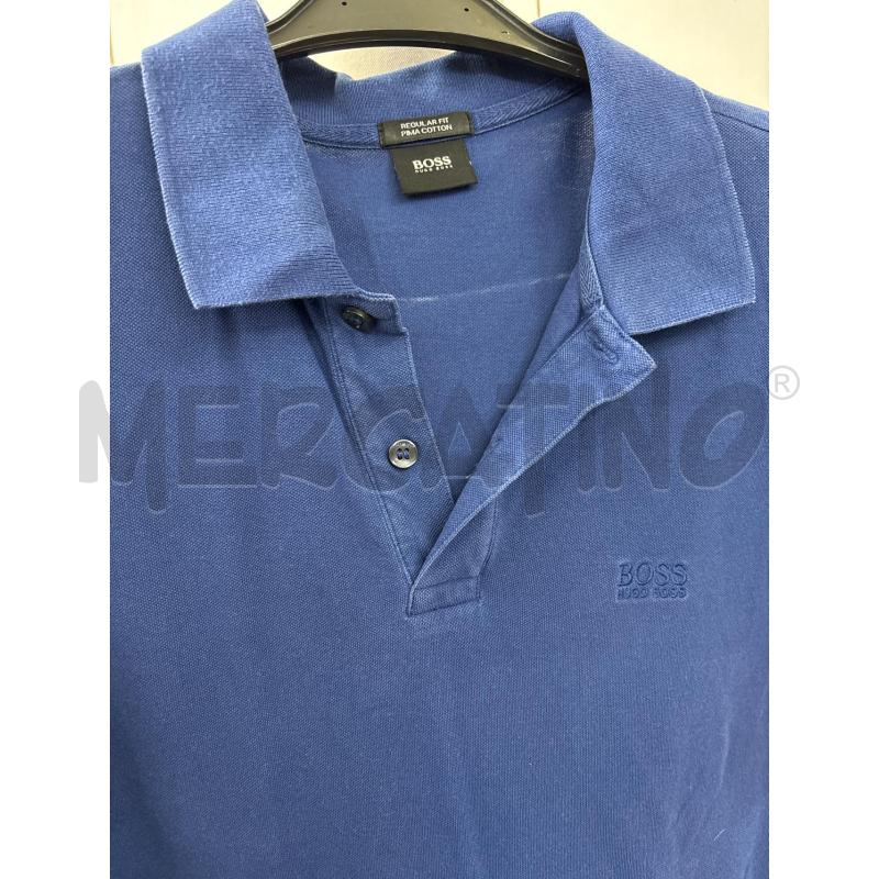 T SHIRT UOMO BLU MODELLO POLO HUGOBOSS REGULAR FIT  | Mercatino dell'Usato Benevento 2
