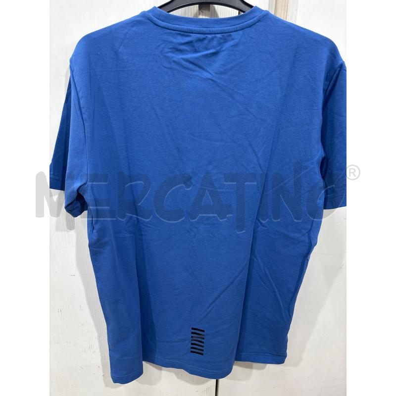 T SHIRT UOMO EMPORIO ARMANI BLU ELETTRICO LOGO NERO | Mercatino dell'Usato Benevento 2
