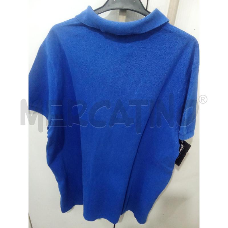 T SHIRT UOMO POLO RALPH LAURENT BLU ELETTRICO LOGO ROSSO | Mercatino dell'Usato Benevento 2