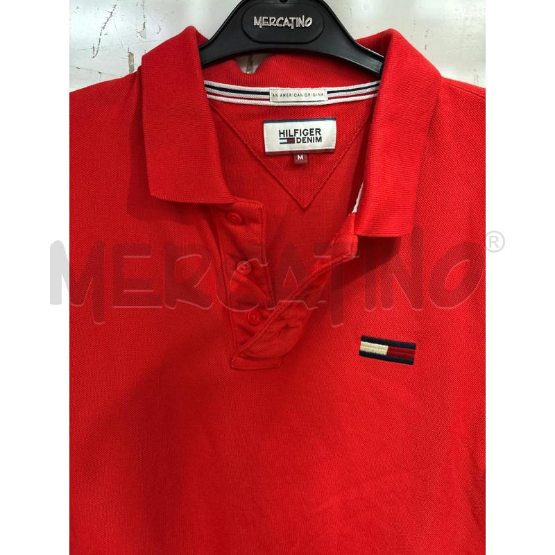 T SHIRT UOMO POLO ROSSA TOMMY HILFIGHER DENIM  | Mercatino dell'Usato Benevento 2
