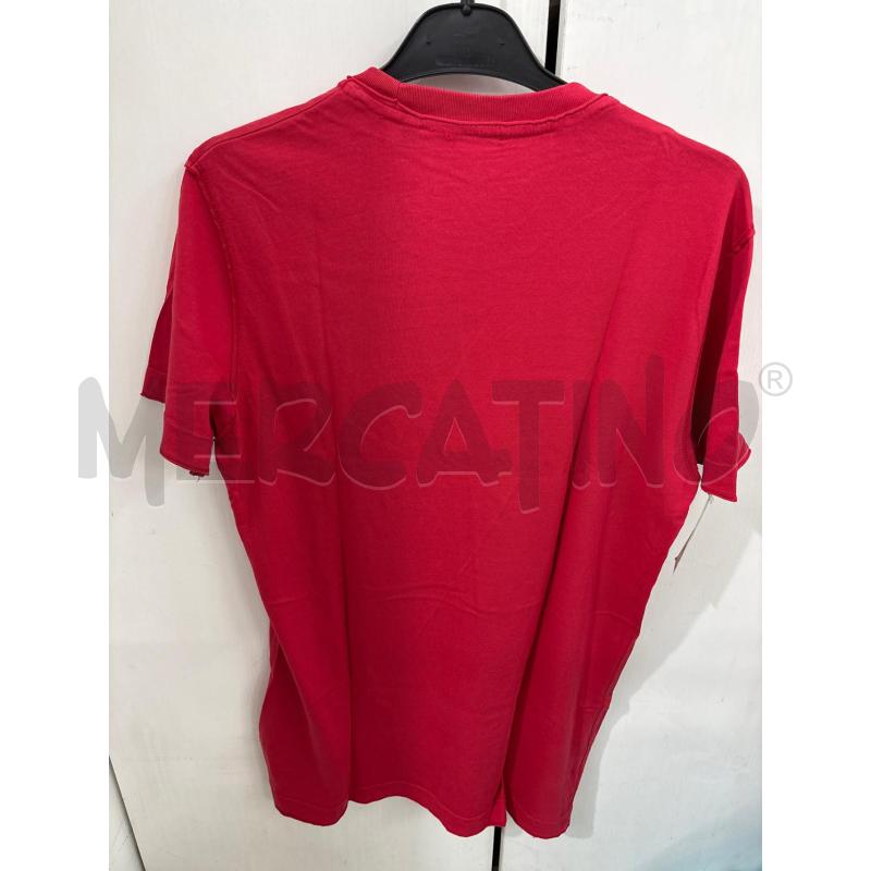 T SHIRT UOMO ROSSO DIESEL CON STAMPA NERA SCRITTA  | Mercatino dell'Usato Benevento 2