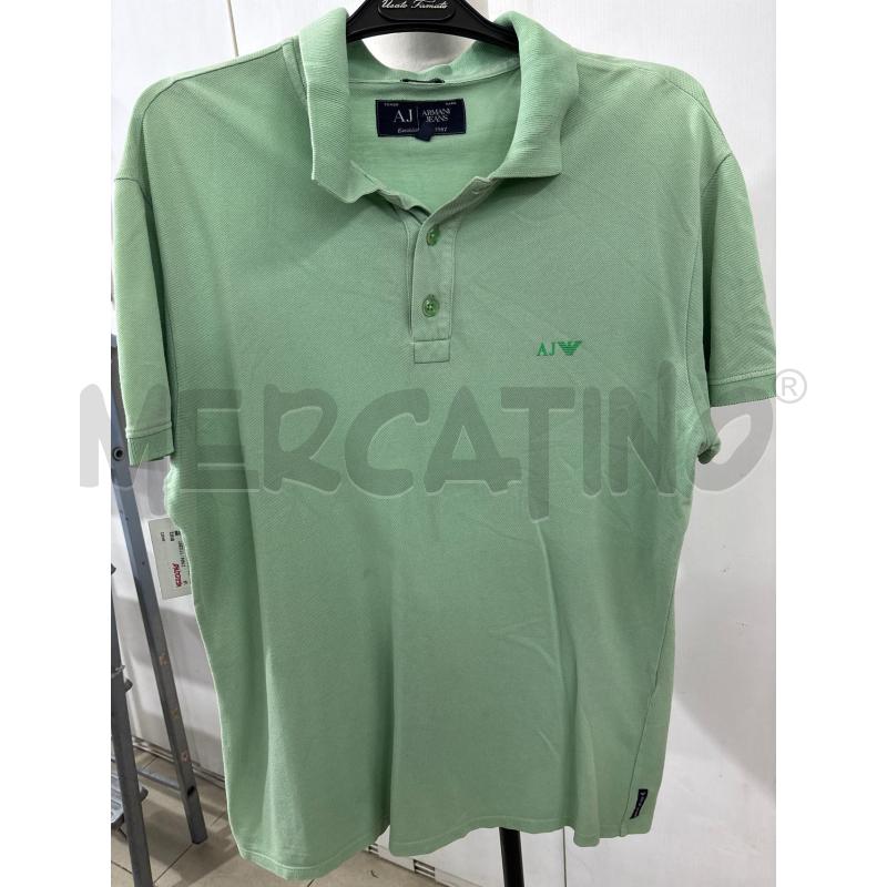 T SHIRT UOMO VERDE MODELLO POLO ARMANI JEANS | Mercatino dell'Usato Benevento 1