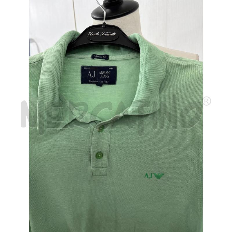 T SHIRT UOMO VERDE MODELLO POLO ARMANI JEANS | Mercatino dell'Usato Benevento 3