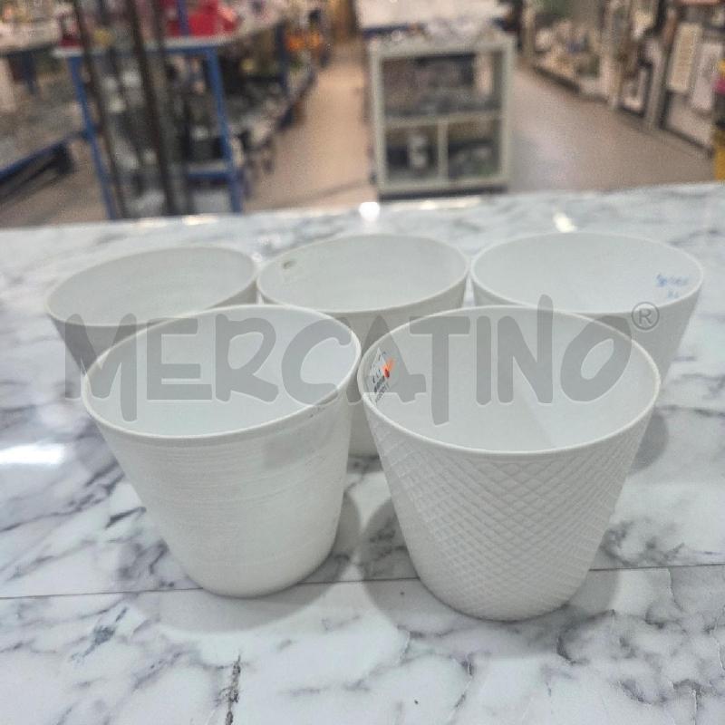 VASETTI GRUPPO PORCELLANA SAMBONET BIANCA TRAMA | Mercatino dell'Usato Benevento 1