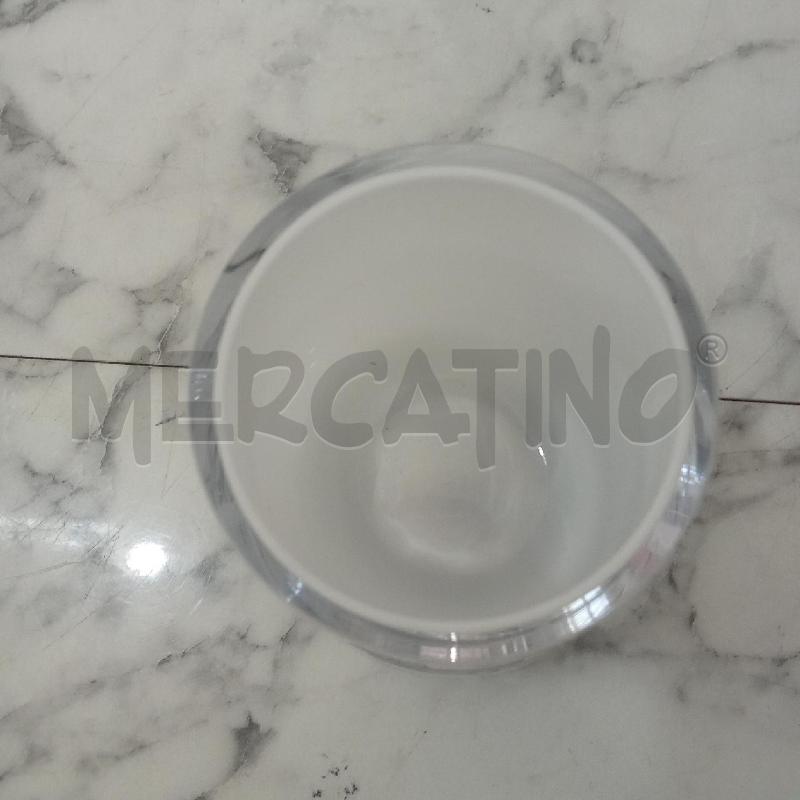 VASETTO BIANCO VILLEROY BOCH BASE VETRO  | Mercatino dell'Usato Benevento 2