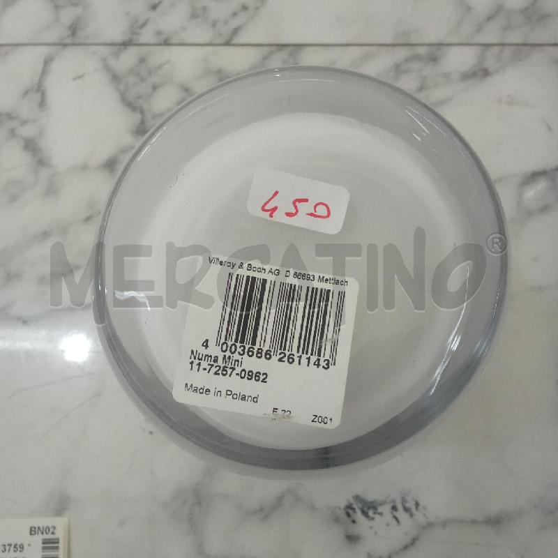 VASETTO BIANCO VILLEROY BOCH BASE VETRO  | Mercatino dell'Usato Benevento 4