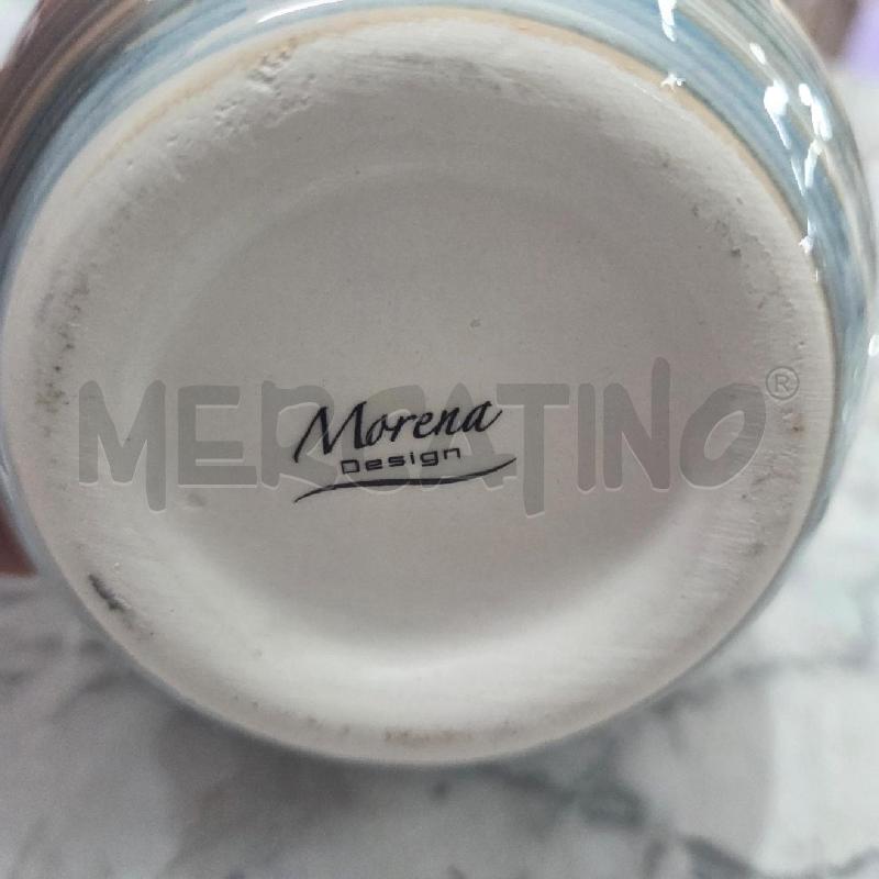 VASETTO CER RIGHE MARRONI AZZURRE  | Mercatino dell'Usato Benevento 3