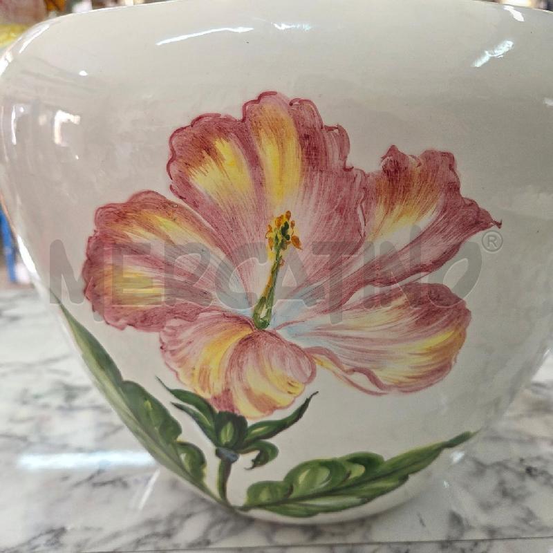 VASO CER BIANCO BOMBATO MANICI UCCELLI SAN MARCO NOVE | Mercatino dell'Usato Benevento 2
