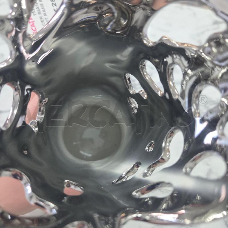 VASO CER BIANCO GRIGIO HERVIT RAMI INTRECCIATI | Mercatino dell'Usato Benevento 5