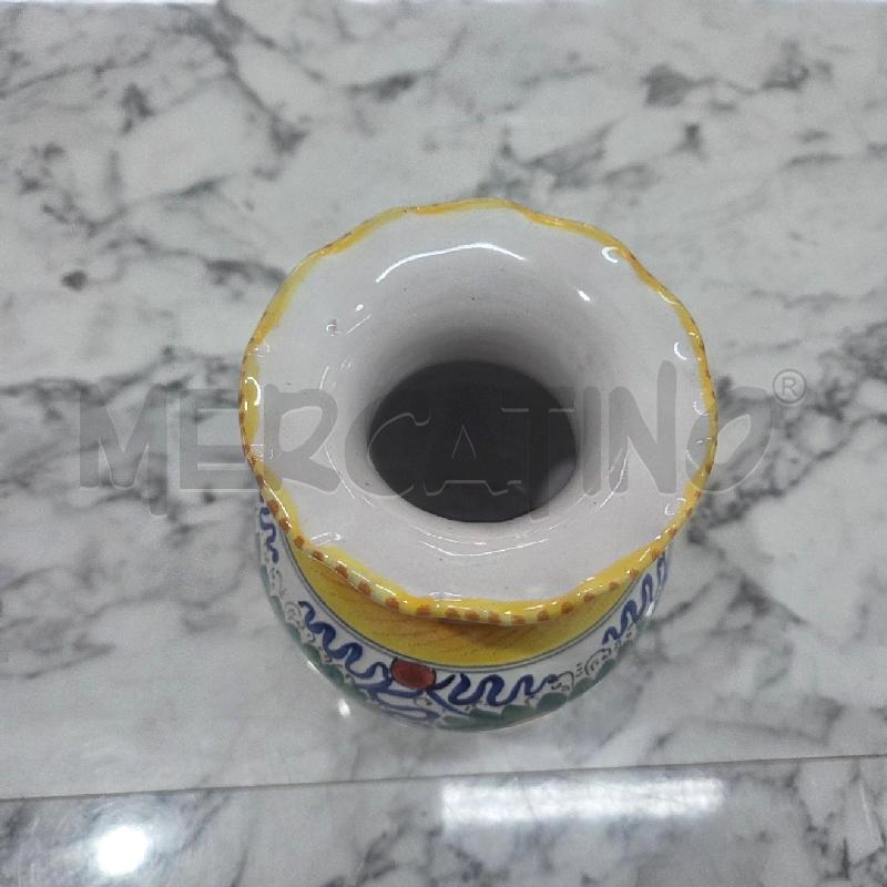 VASO CER BIANCO LIMONI BORDO ONDULATO DERUTA | Mercatino dell'Usato Benevento 2