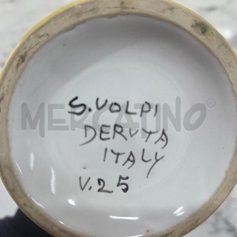 VASO CER BIANCO LIMONI BORDO ONDULATO DERUTA | Mercatino dell'Usato Benevento 4