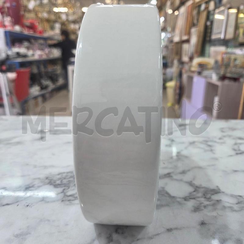 VASO CER BOMBATA BIANCO INS FIORI BLU | Mercatino dell'Usato Benevento 4