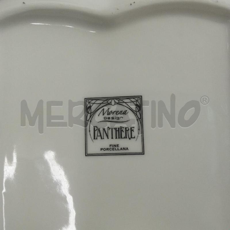 VASO CER COPPIA+SVUOTATASCHE FANTASIA MARRONE BIANCO PANTERA MORENA DESIGN | Mercatino dell'Usato Benevento 5