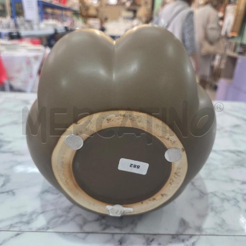 VASO CER MARRONE FORMA FIORE  | Mercatino dell'Usato Benevento 3