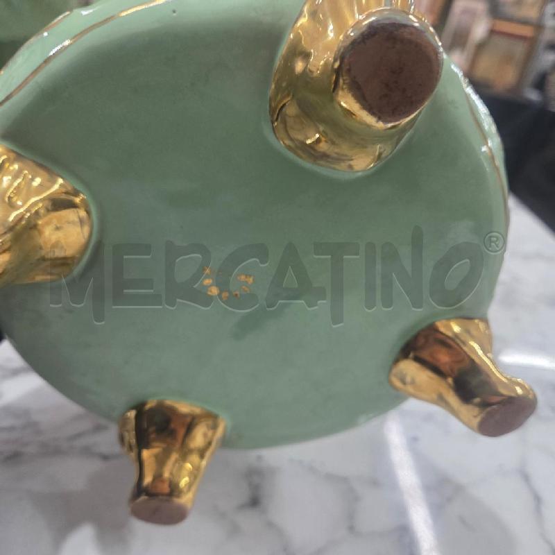 VASO CER VERDE ARANCIONE PIEDINI DIFETTO | Mercatino dell'Usato Benevento 5