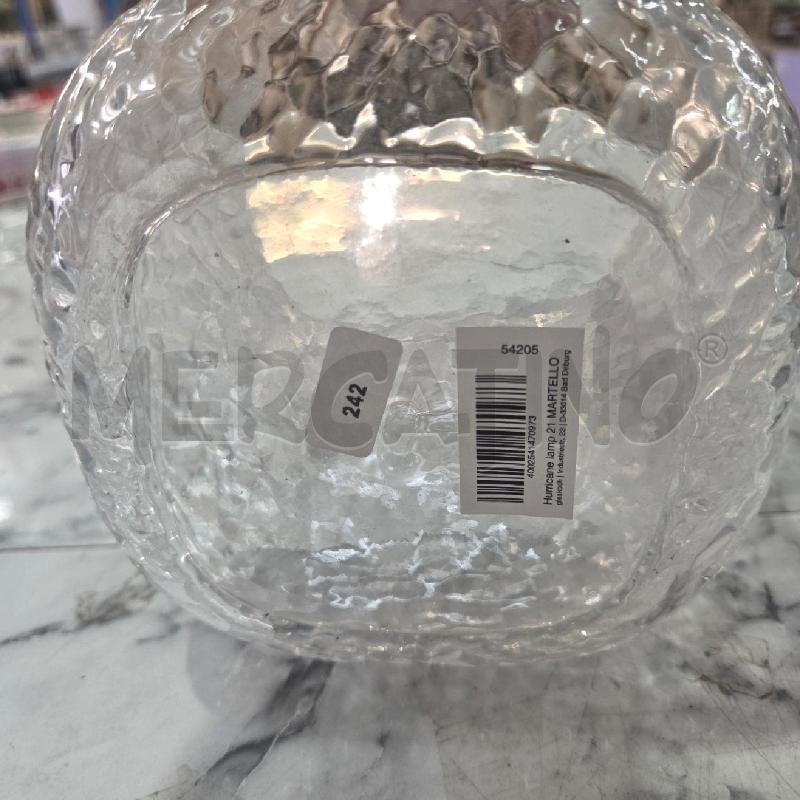 VASO TRASPARENTE TRAMA MARTELLATA LEONARDO | Mercatino dell'Usato Benevento 3
