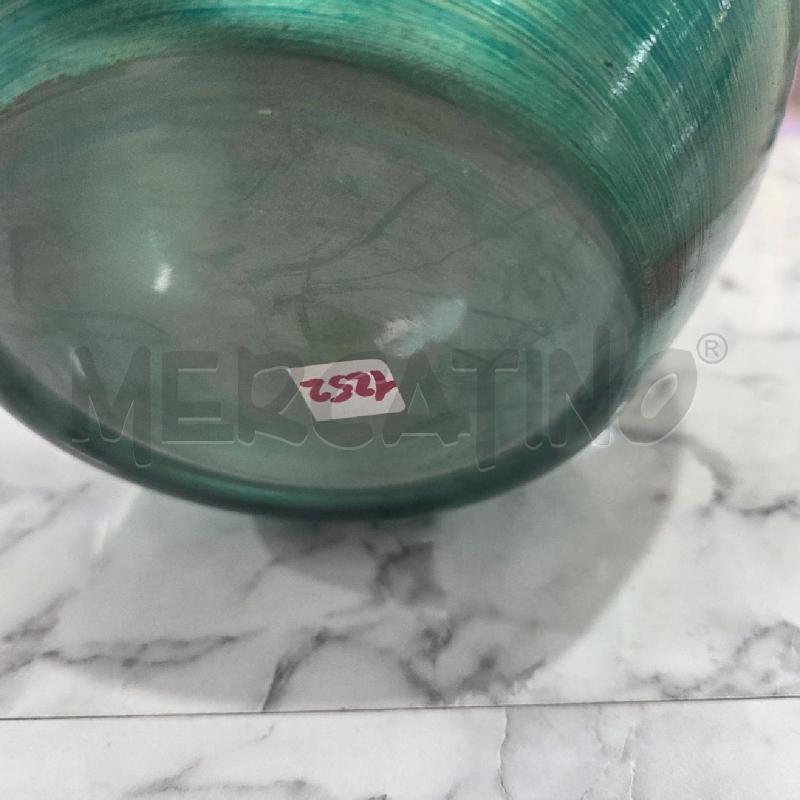 VASO VETRO BOMBATO RIGHE  | Mercatino dell'Usato Benevento 3