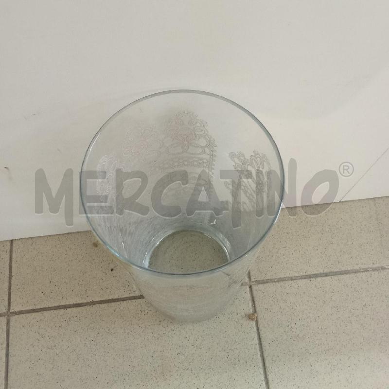 VASO VETRO FIORI DORATI INTRECCIATI EGIZIA | Mercatino dell'Usato Benevento 2