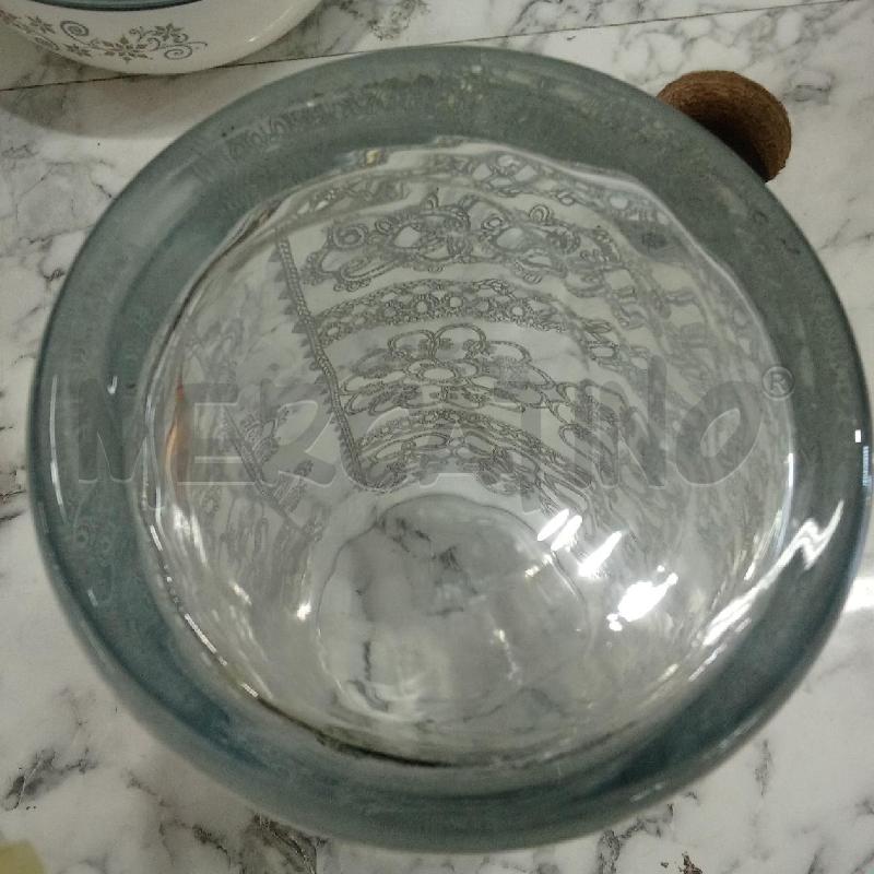 VASO VETRO FIORI DORATI INTRECCIATI EGIZIA | Mercatino dell'Usato Benevento 4