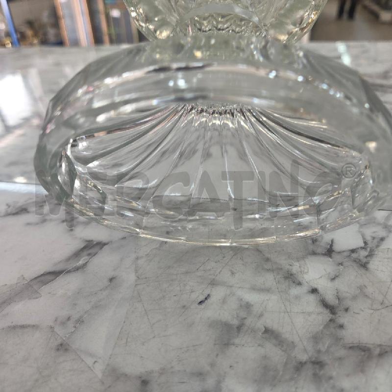 VASO VETRO FIORI PIEDE TONDO | Mercatino dell'Usato Benevento 3