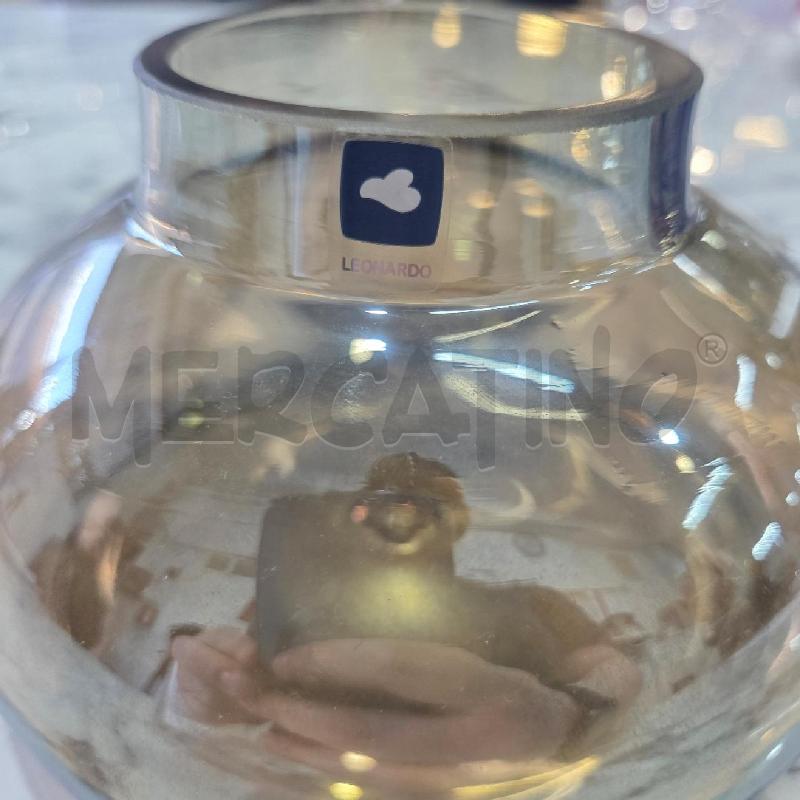 VASO VETRO MARRONE BASSO LEONARDO | Mercatino dell'Usato Benevento 3