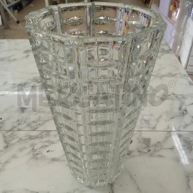 VASO VETRO SUQDRATO FESSURE | Mercatino dell'Usato Benevento 1