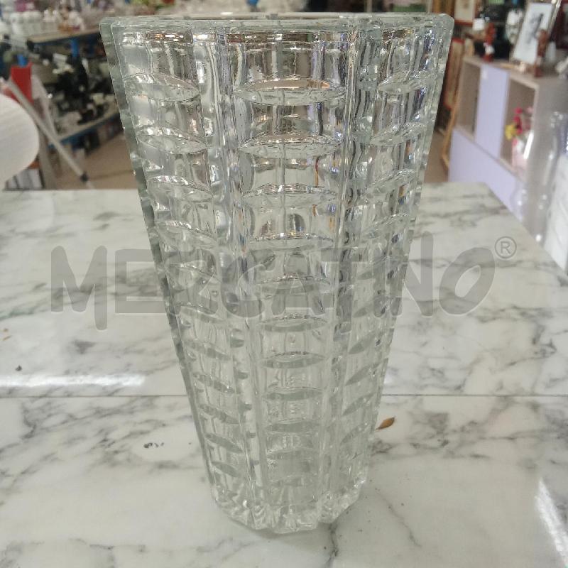 VASO VETRO SUQDRATO FESSURE | Mercatino dell'Usato Benevento 4