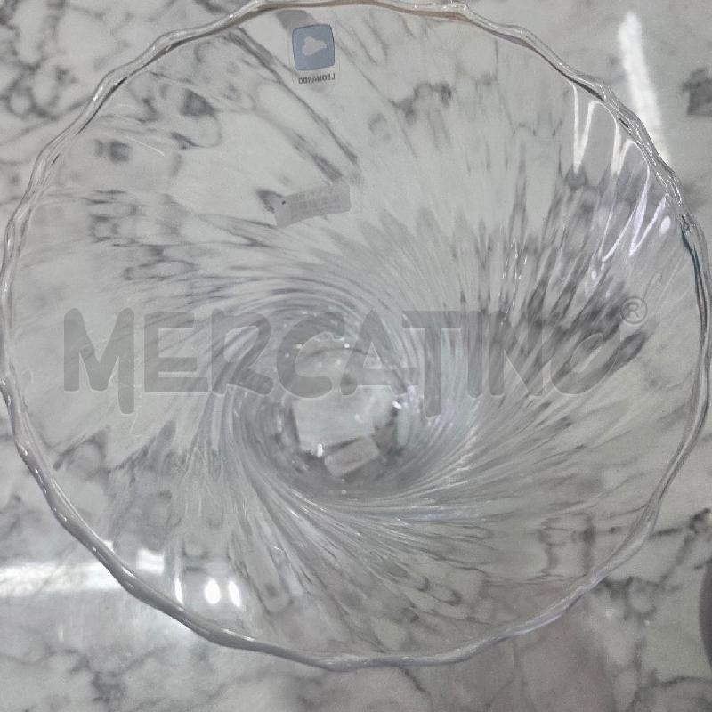VASO VETRO TRASPARENTE ONDE LEONARDO | Mercatino dell'Usato Benevento 2