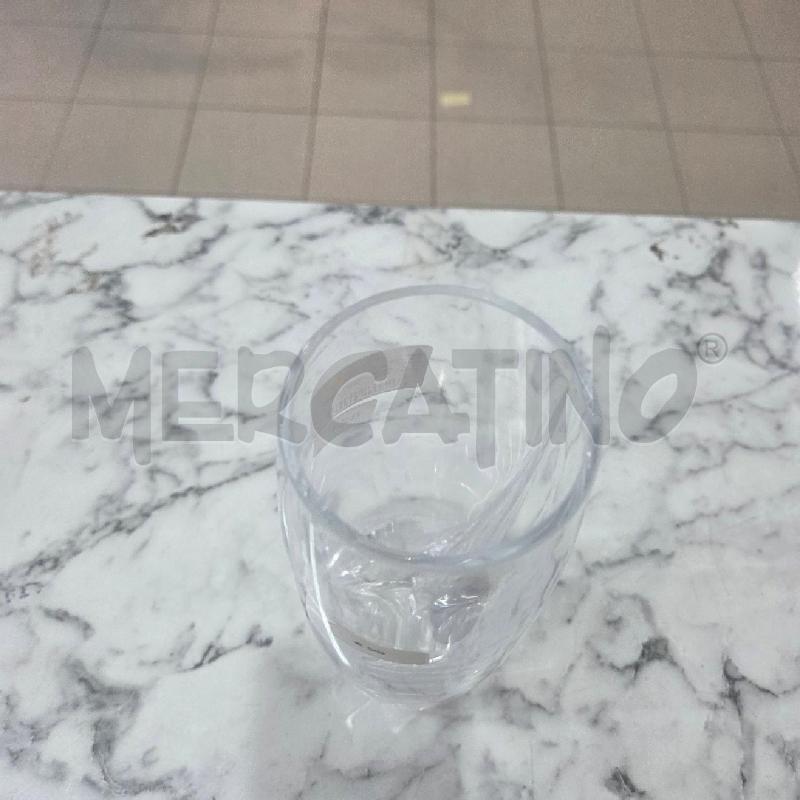VASO VETRO TRASPARENTE ROSENTHAL BASE DOPPIA | Mercatino dell'Usato Benevento 2