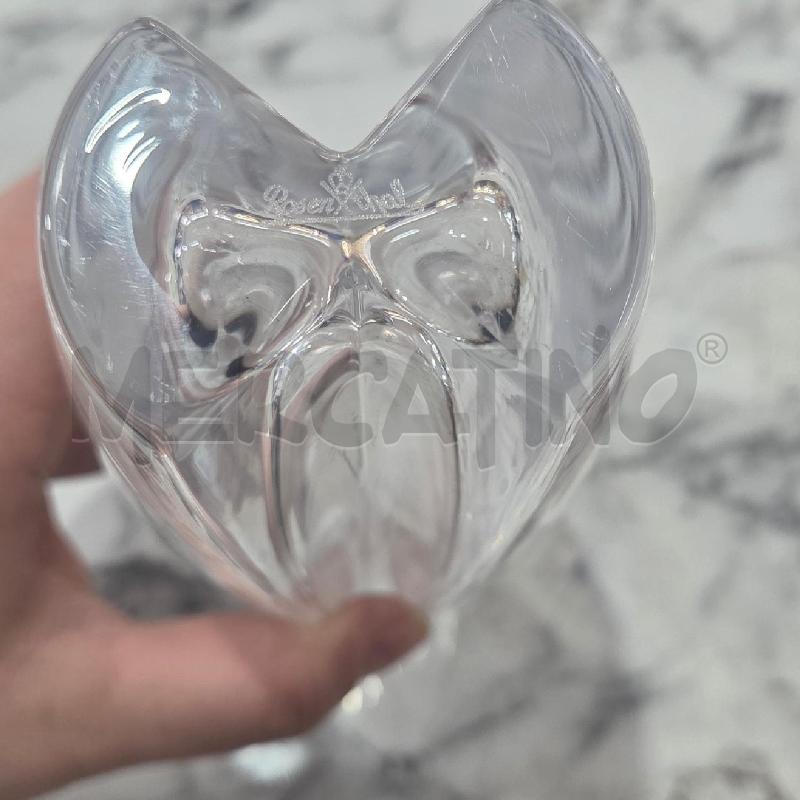 VASO VETRO TRASPARENTE ROSENTHAL BASE DOPPIA | Mercatino dell'Usato Benevento 3
