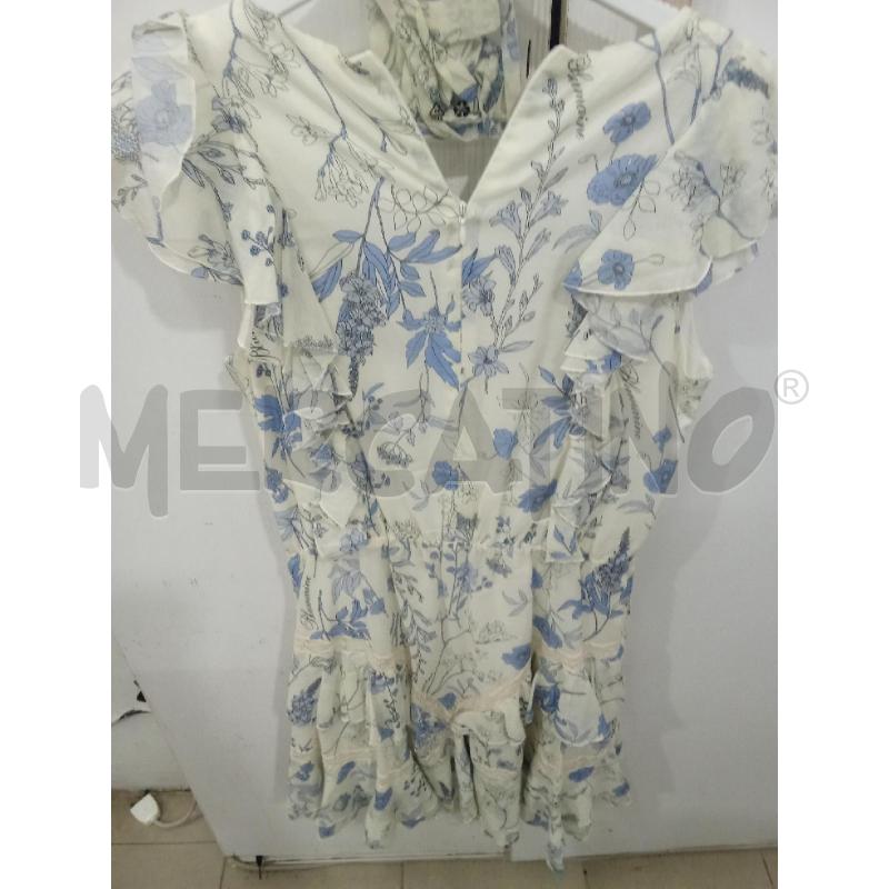 VESTITO BAMBINA AZZURRO FIORI BLU VOLANT+ GIACCHETTINO MISS BLUMARINE | Mercatino dell'Usato Benevento 3