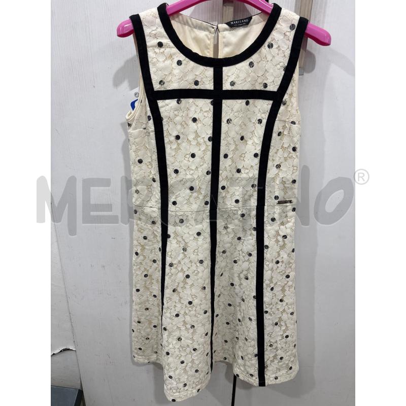 VESTITO BAMBINA BEIGE NERO MARCIANO LOS ANGELES MACRAME FIORI | Mercatino dell'Usato Benevento 1