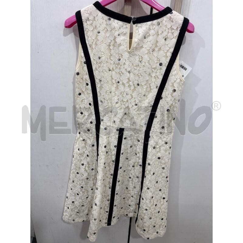 VESTITO BAMBINA BEIGE NERO MARCIANO LOS ANGELES MACRAME FIORI | Mercatino dell'Usato Benevento 4
