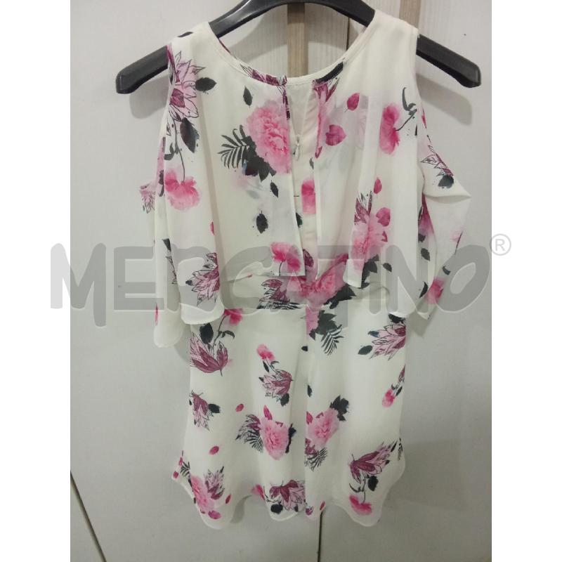 VESTITO BAMBINA BIANCO CON FIORI ROSA MARCIANO LOS ANGELES | Mercatino dell'Usato Benevento 2