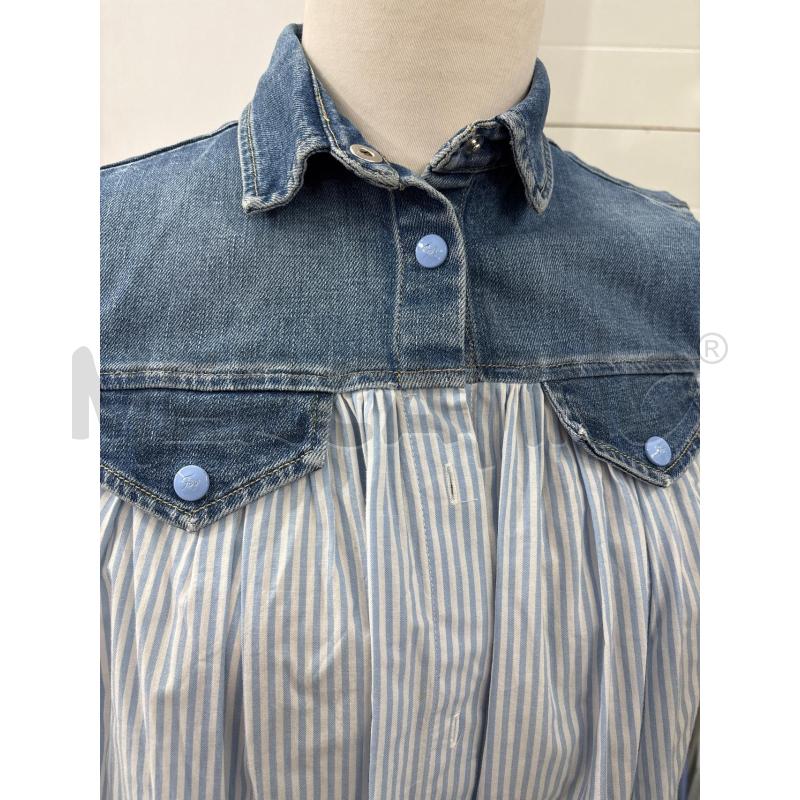 VESTITO BAMBINA CAMICIA FAY RIGHE AZZURRE BIANCHE | Mercatino dell'Usato Benevento 2