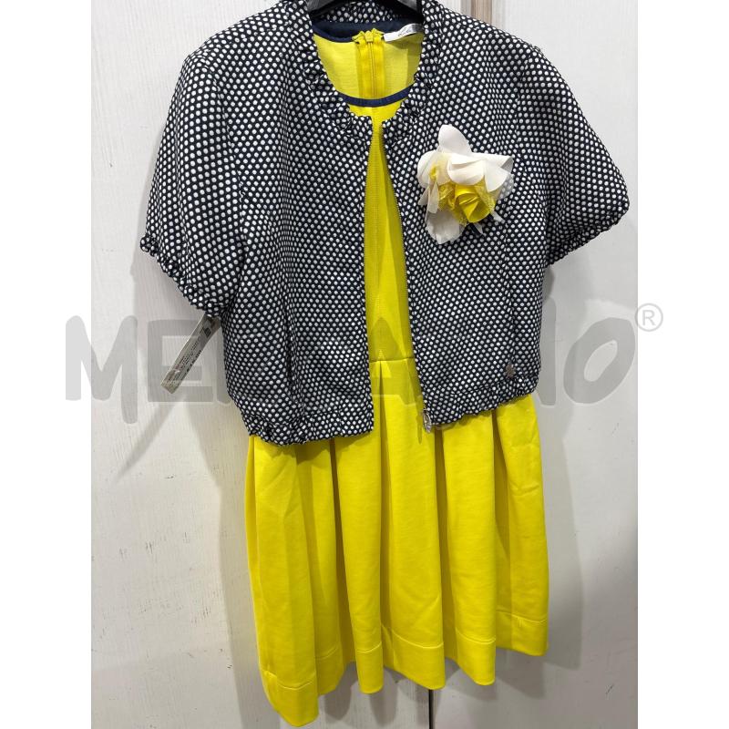 VESTITO BAMBINA GIALLO + GIACCA BLU BIANCO LULU | Mercatino dell'Usato Benevento 1