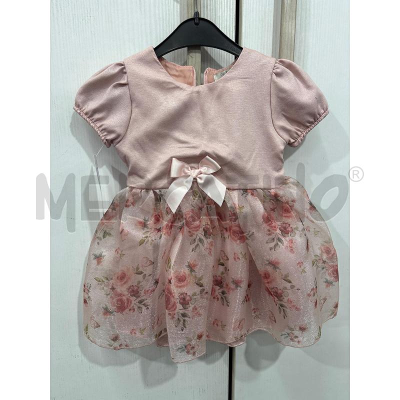 VESTITO BAMBINA ROSA CON FIORI SU GONNA PIAZZA ITALIA | Mercatino dell'Usato Benevento 1