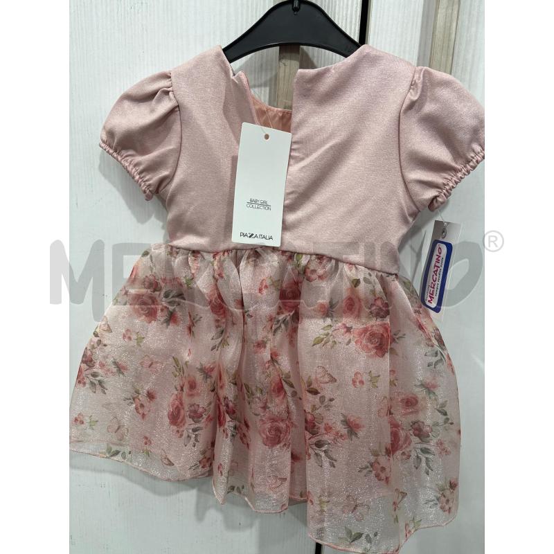 VESTITO BAMBINA ROSA CON FIORI SU GONNA PIAZZA ITALIA | Mercatino dell'Usato Benevento 3