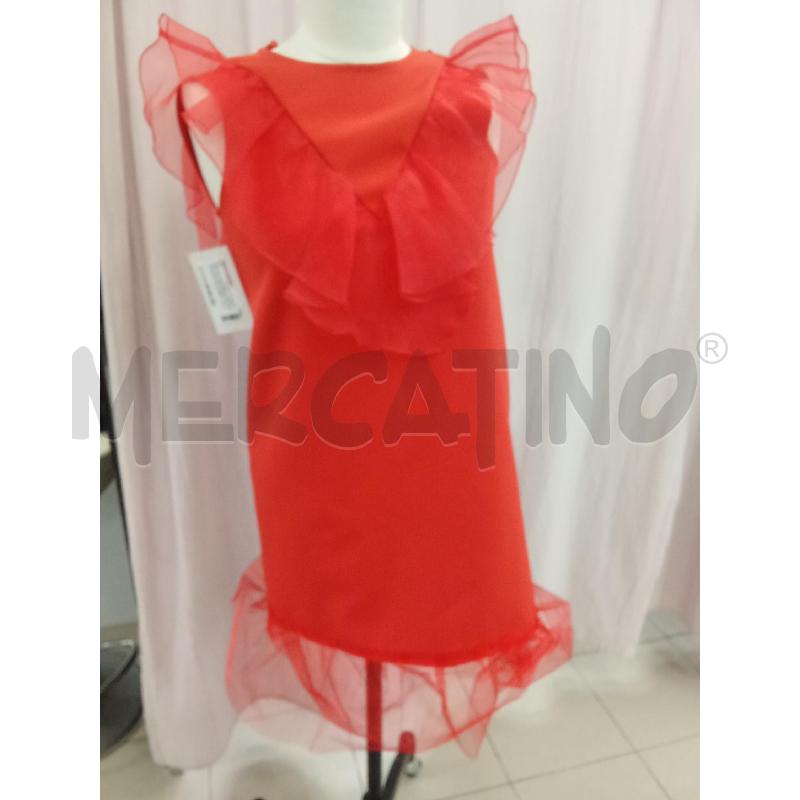 VESTITO BAMBINA ROSSO VOLANT ELISABETTA FRANCHI | Mercatino dell'Usato Benevento 1