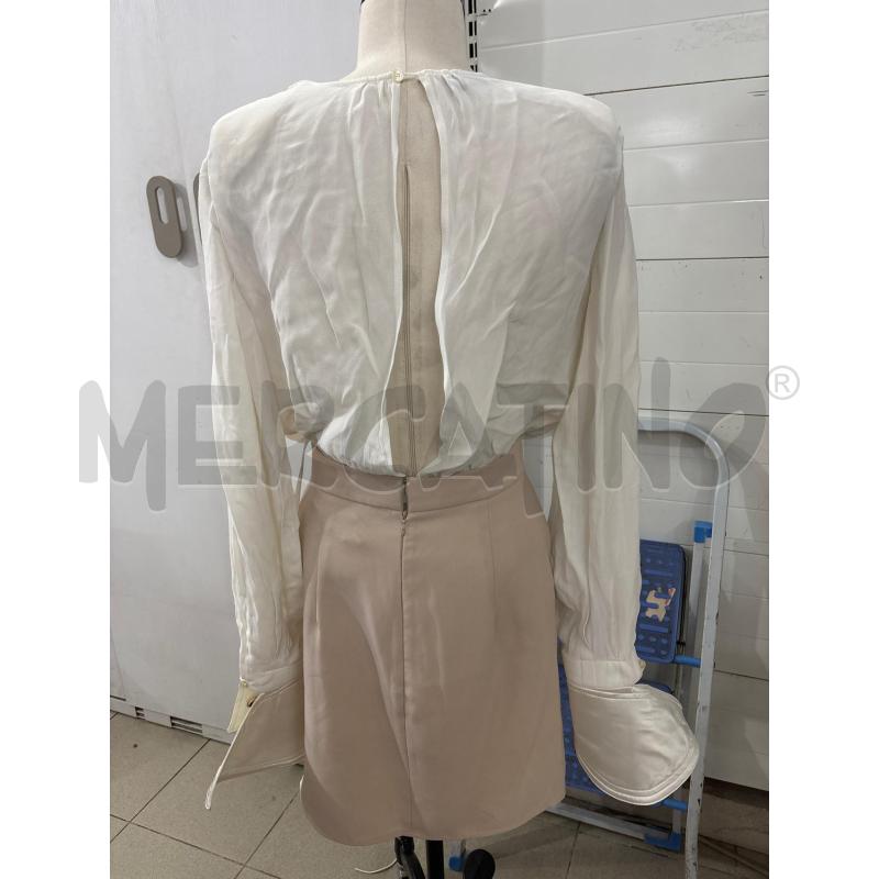 VESTITO DONNA BEIGE BIANCO CHE SI SPEZZA ELISABETTA FRANCHI | Mercatino dell'Usato Benevento 3