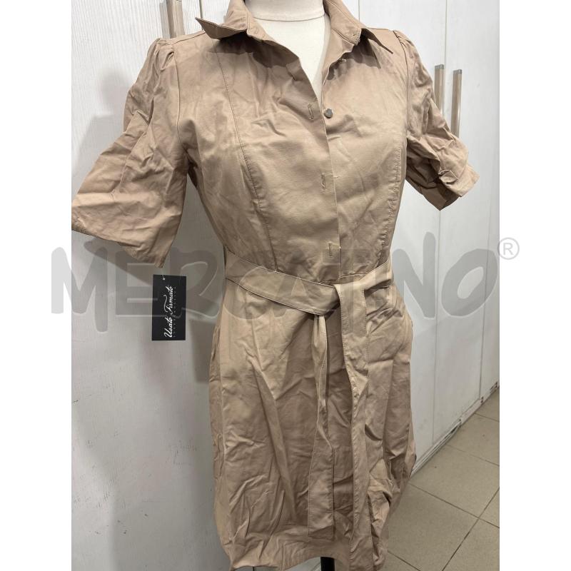VESTITO DONNA BEIGE ECOPELLE EMME MARELLA | Mercatino dell'Usato Benevento 1