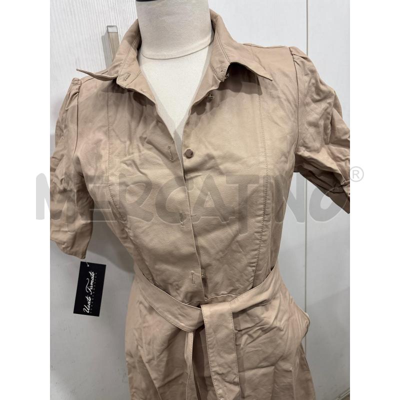 VESTITO DONNA BEIGE ECOPELLE EMME MARELLA | Mercatino dell'Usato Benevento 2